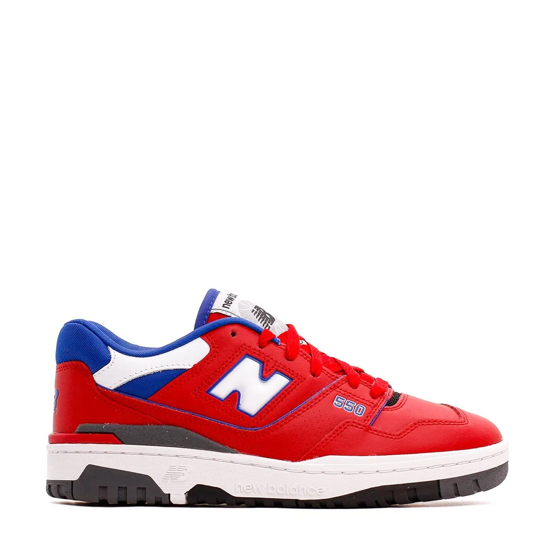 Pressure Zone Cushioning New Balance Men 550 Red Blue BB550MD1