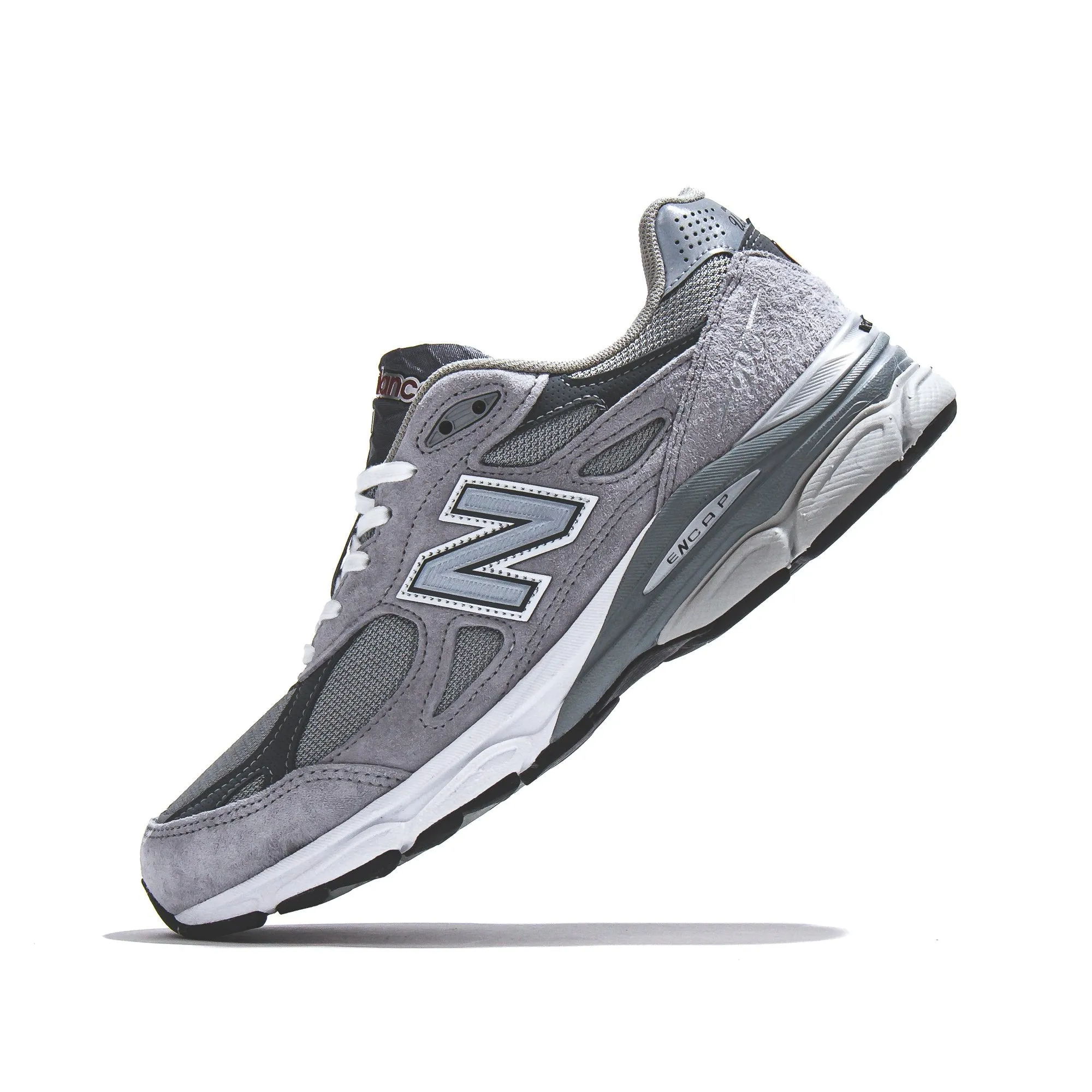 New Balance Men 990v3 Grey Made In USA M990GY3 Stabilizer Heel Cup night running