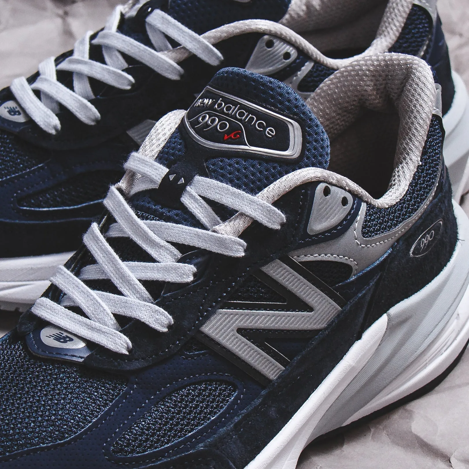 Extended Support New Balance Men 990v6 Navy Made In USA M990NV6