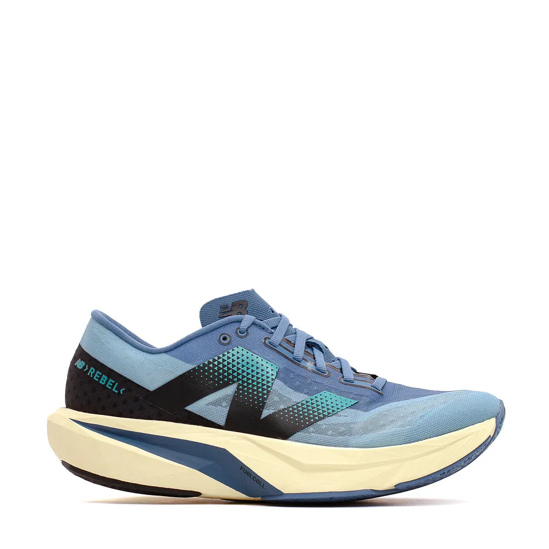 New Balance Men FuelCell Rebel v4 Heron Blue MFCXCH4 running in a triathlon
