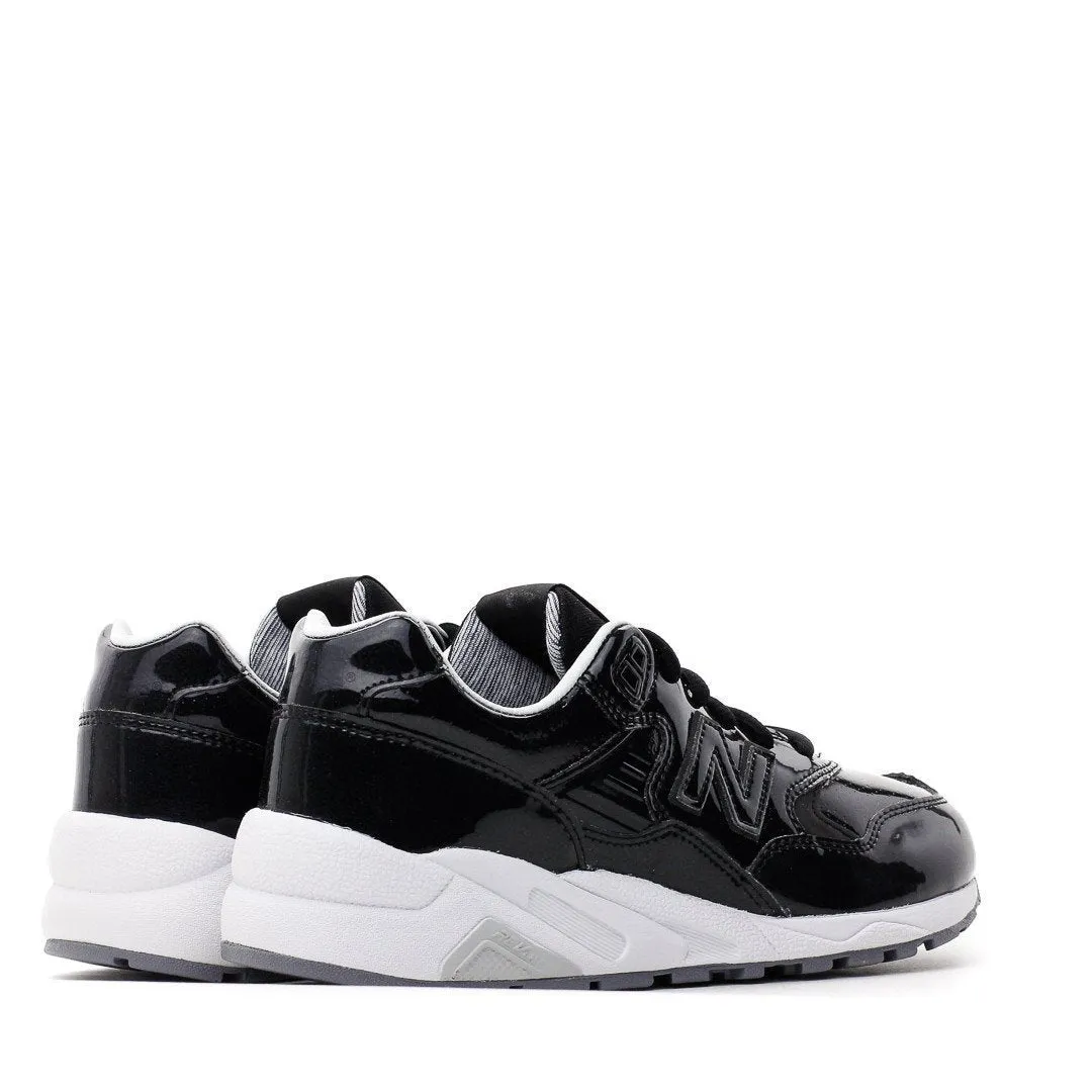 running in dusty tracks shoes Micro Grip Tread Pods NEW BALANCE REVLITE WOMEN PATENT LEATHER BLACK SILVER WRT580MT