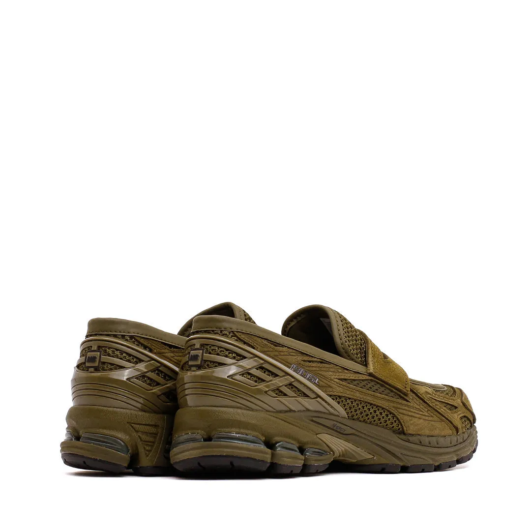 New Balance Unisex 1906L Olive U1906LNV running in a volcanic area shoes