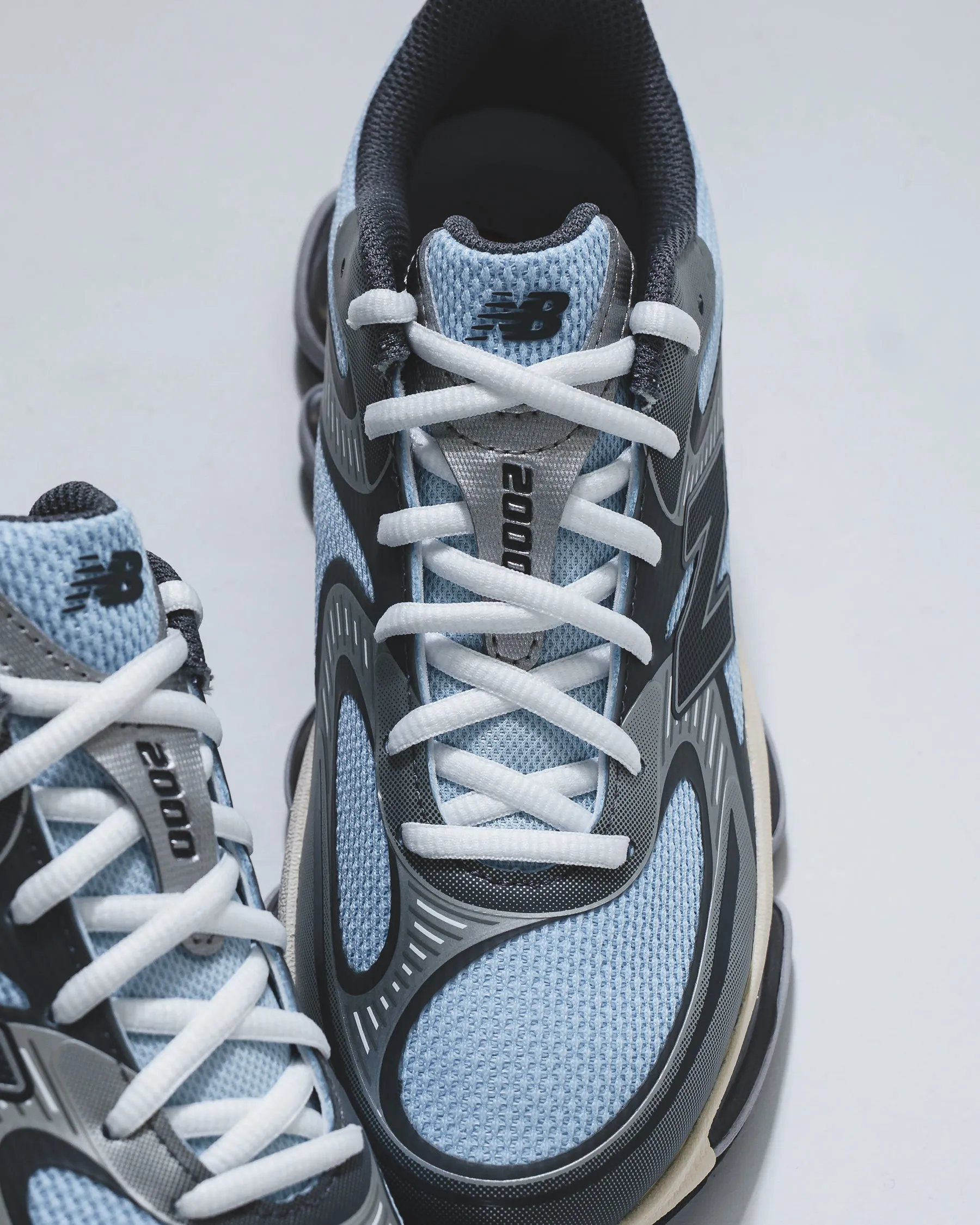 Motion Control Frame Pronation Control Tech New Balance Unisex Abzorb 2000 Light Chrome Blue Silver Metallic U2000BA