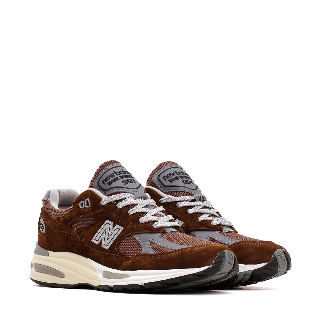 New Balance Unisex Made in UK 991v2 Pinecone U991BR2 autumn shoes