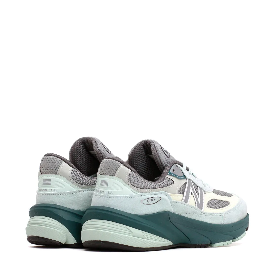New Balance Unisex Made in USA 990v6 Clay Ash New Spruce U990GT6 Elastic cuffs