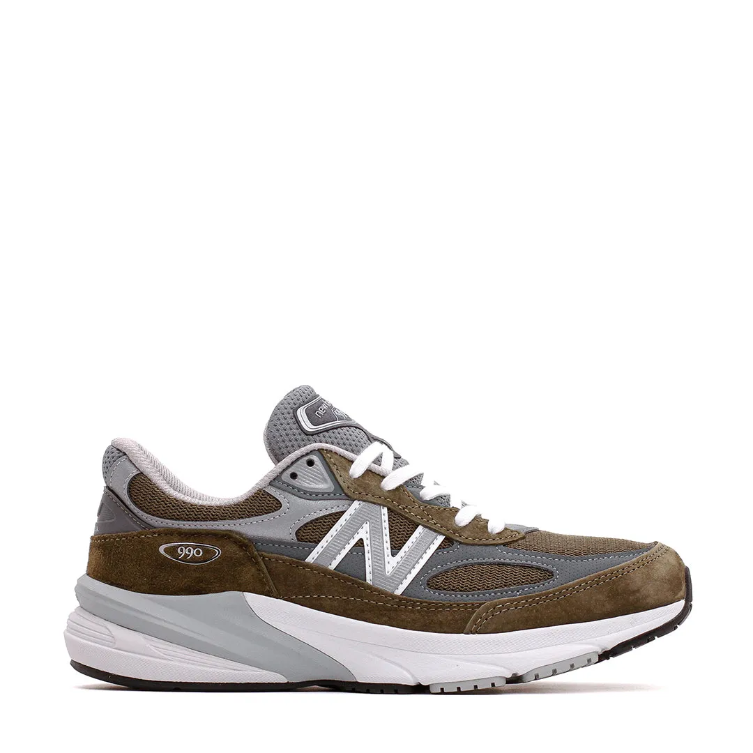 New Balance Unisex Made in USA 990v6 Olive U990OG6 Adaptive Zone Cushioning