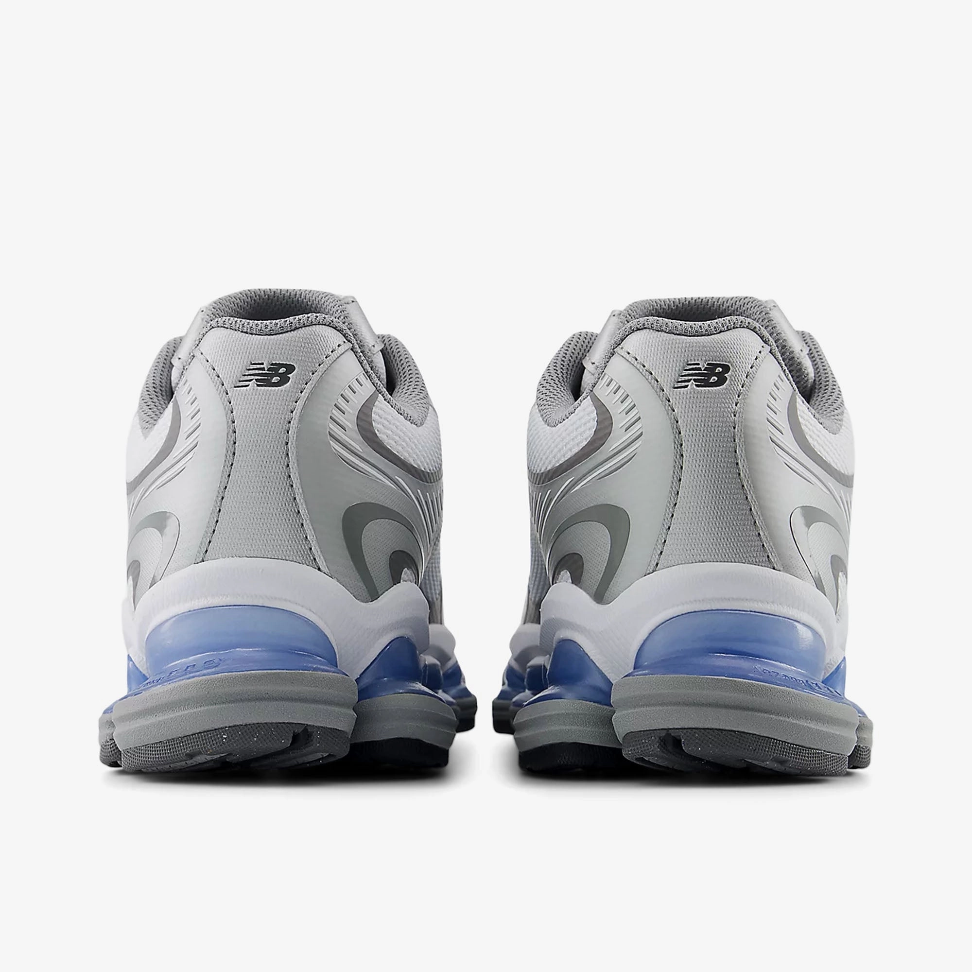 Indoor style Adjustable Hook Loop Strap New Balance ABZORB 2000 White / Silver Metallic - Castlerock