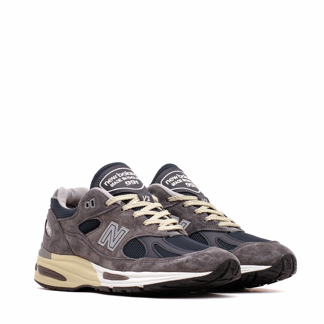 New Balance Unisex MADE in UK 991v2 Dark Gull Gray U991GG2 Multi Density Insoles mid - top footwear