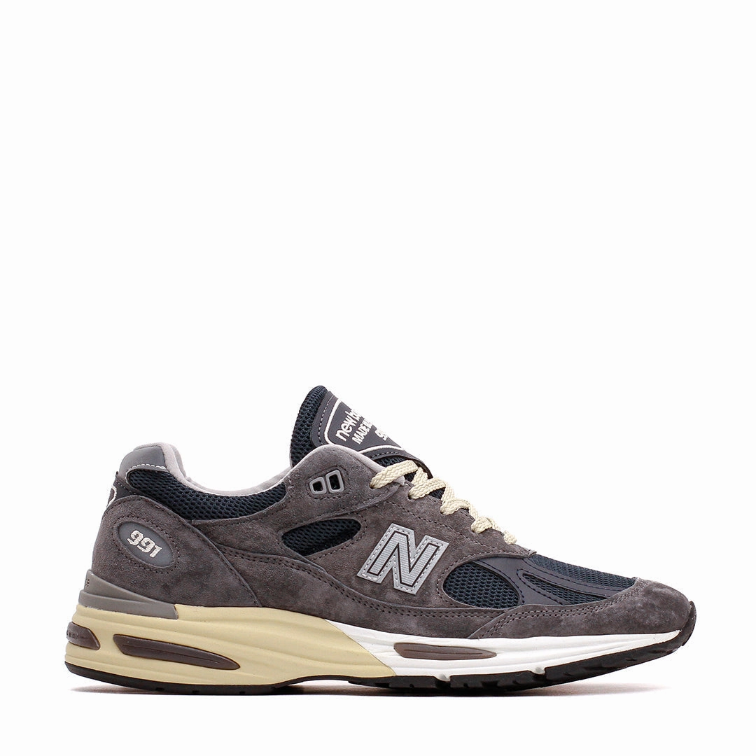 New Balance Unisex MADE in UK 991v2 Dark Gull Gray U991GG2 challenge Lockdown Lace Loop