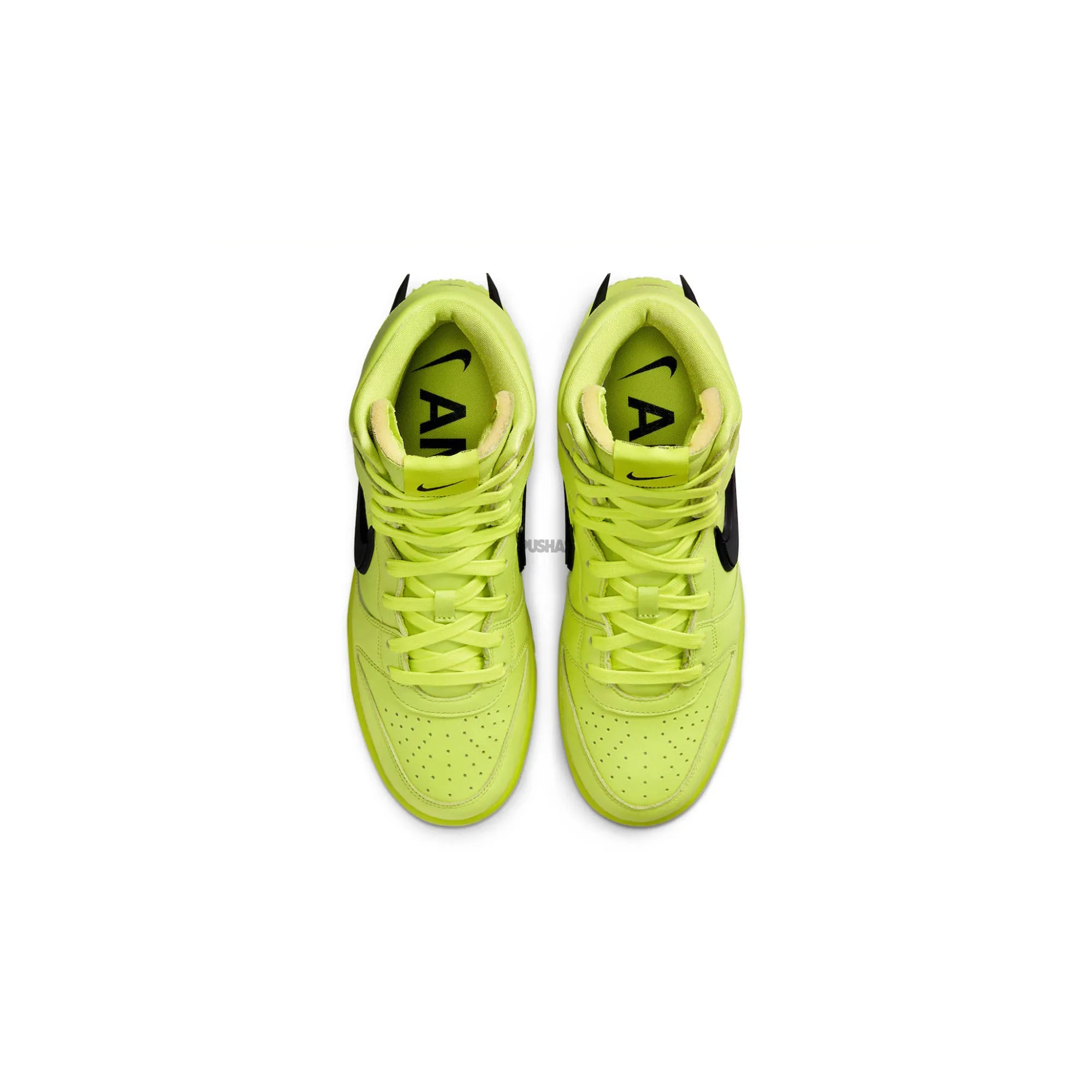 Lightweight Responsive Cushioning Nike Dunk High AMBUSH 'Flash Lime' (2021)