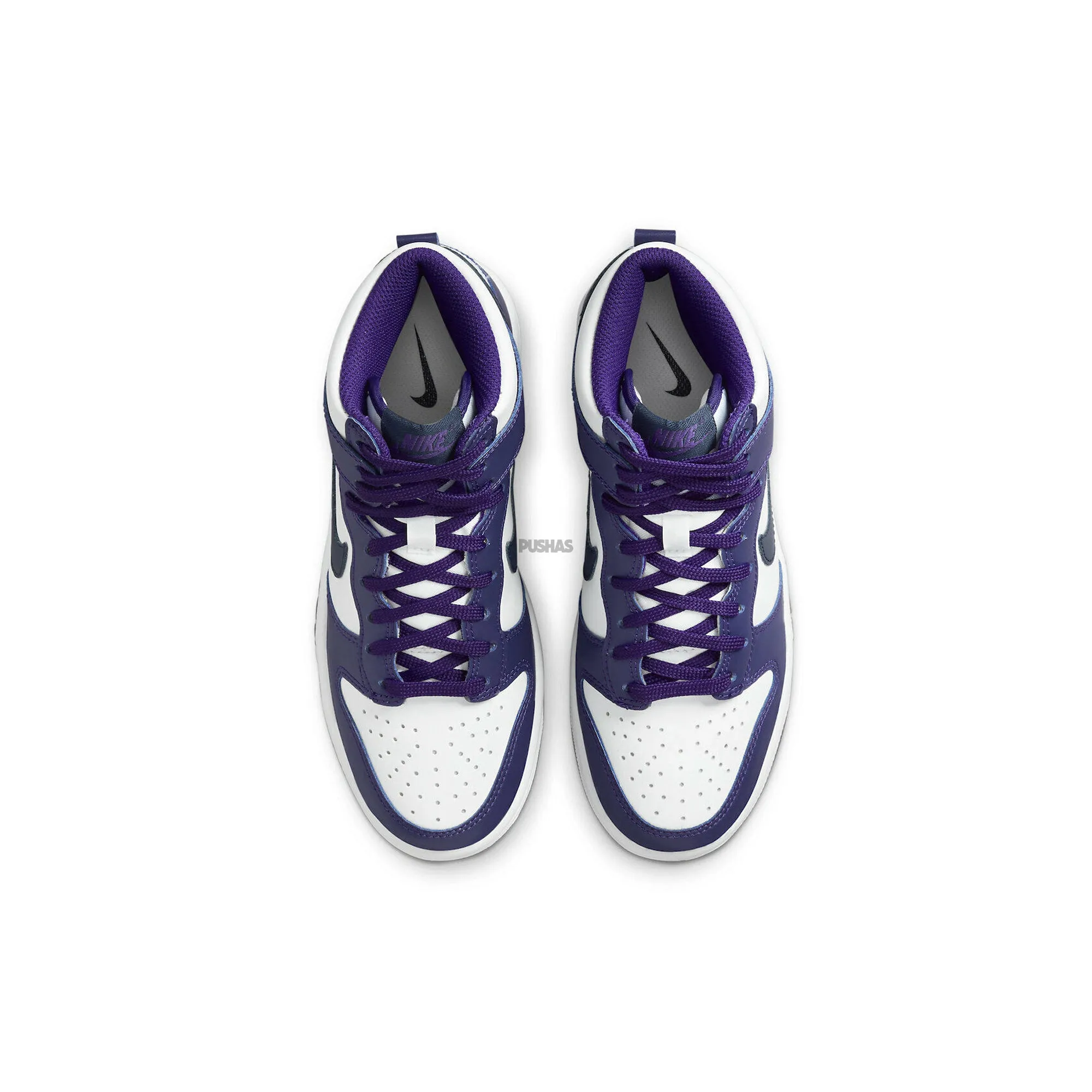 Pace Drive Stable Control Nike Dunk High 'Electro Purple Midnight Navy' GS (2021)