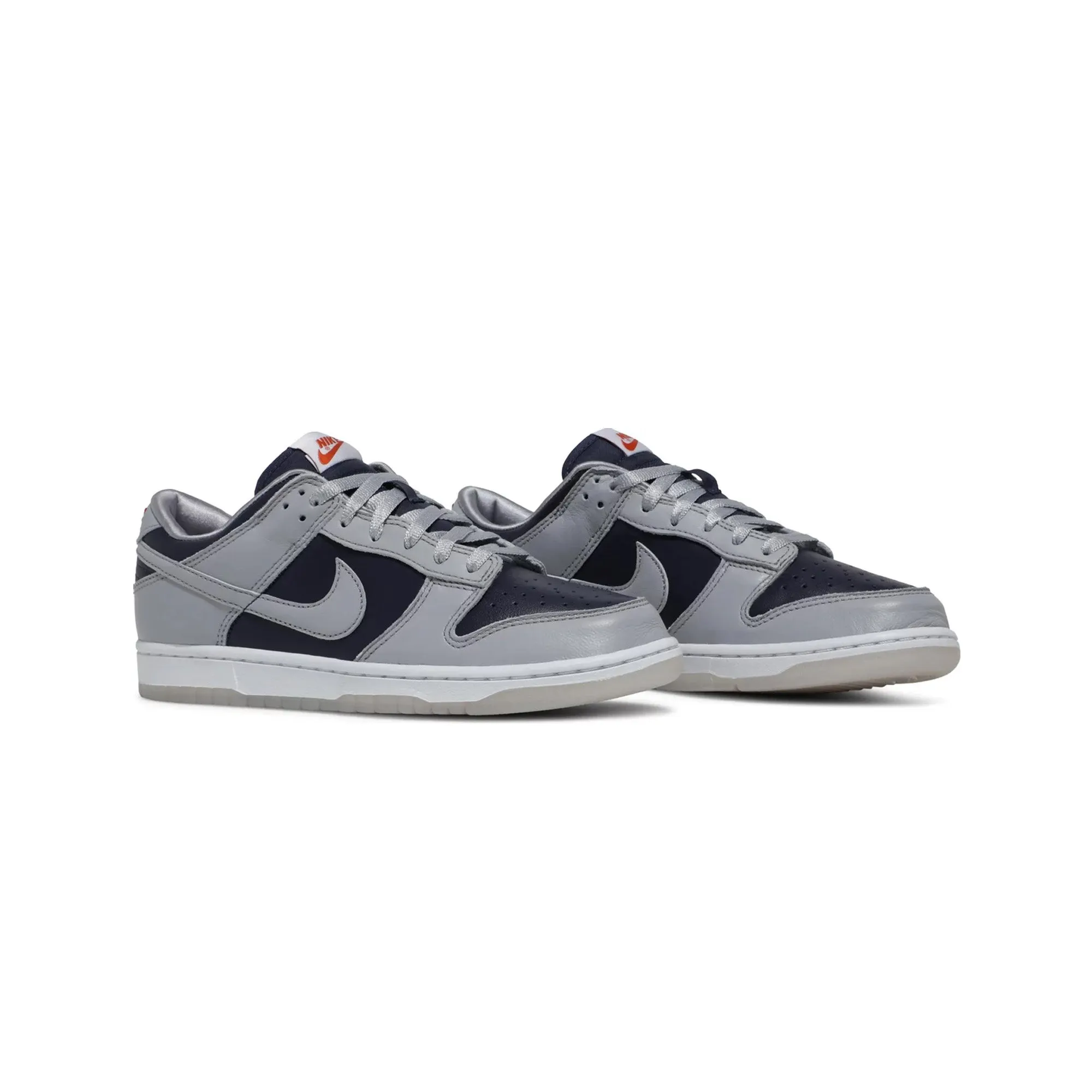 Slip Friendly Reinforced Eyestay Durability Nike Dunk Low College 'Navy Grey' Women's (2021)