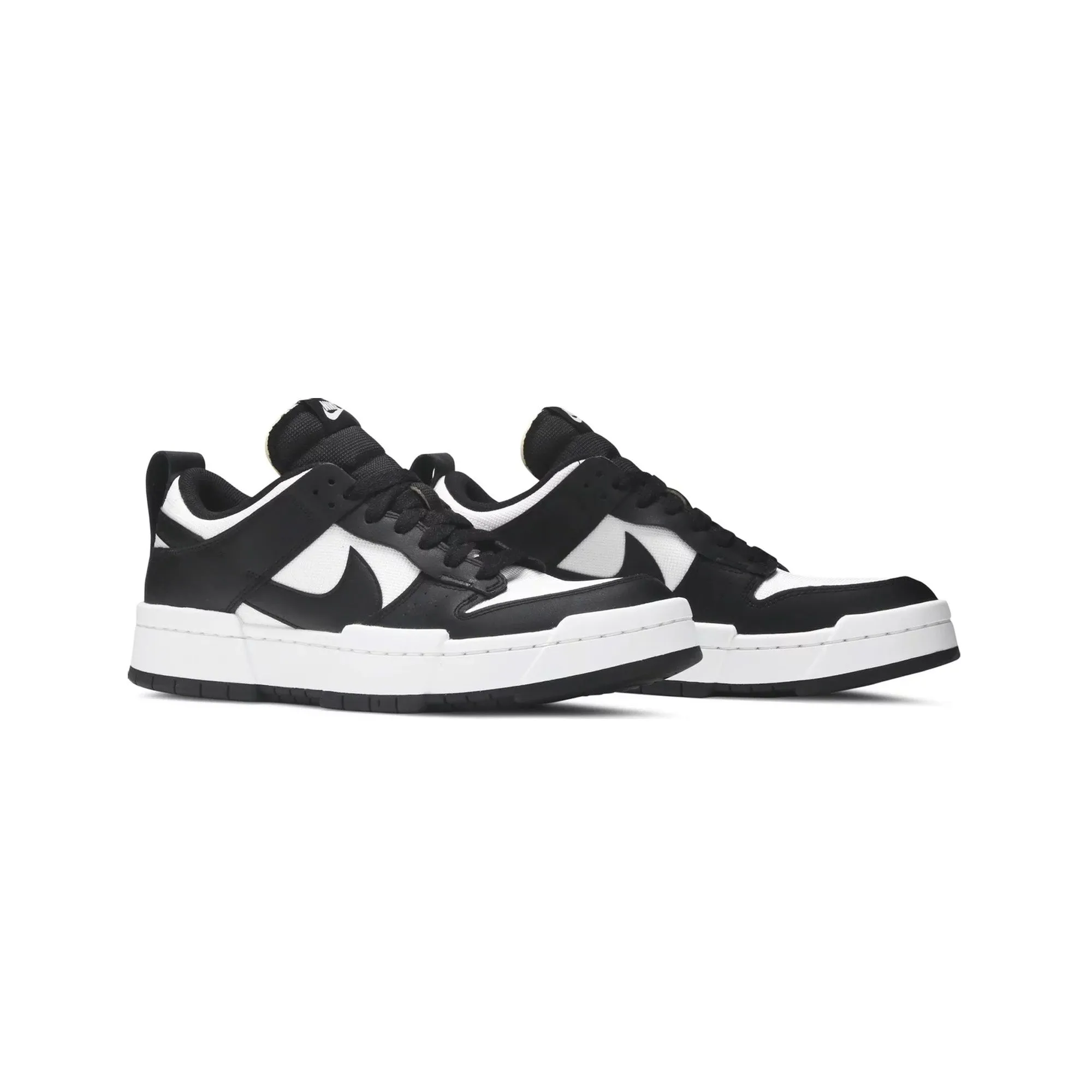 Nike Dunk Low Disrupt 'Black White' Women's (2020) Eco Materials ReflectiveDetails