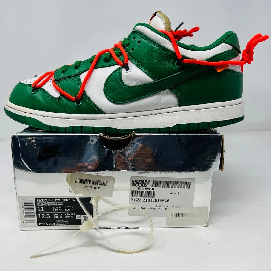 Nike Dunk Low Off-White Pine Green Shock dispersion Outdoor Use