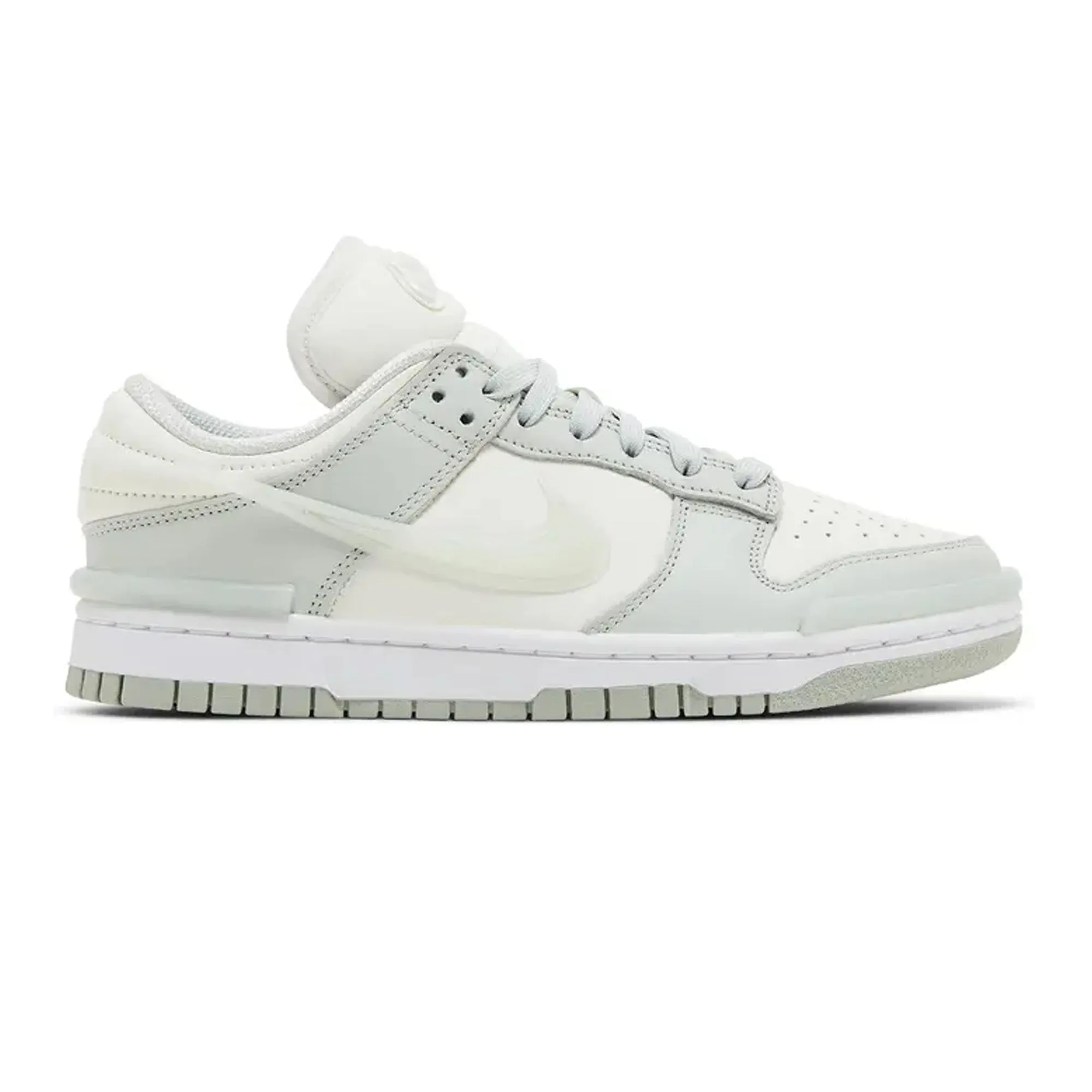 Nike Dunk Low Twist 'Light Silver' Women's High   Quality Vulcanized Sole Tech