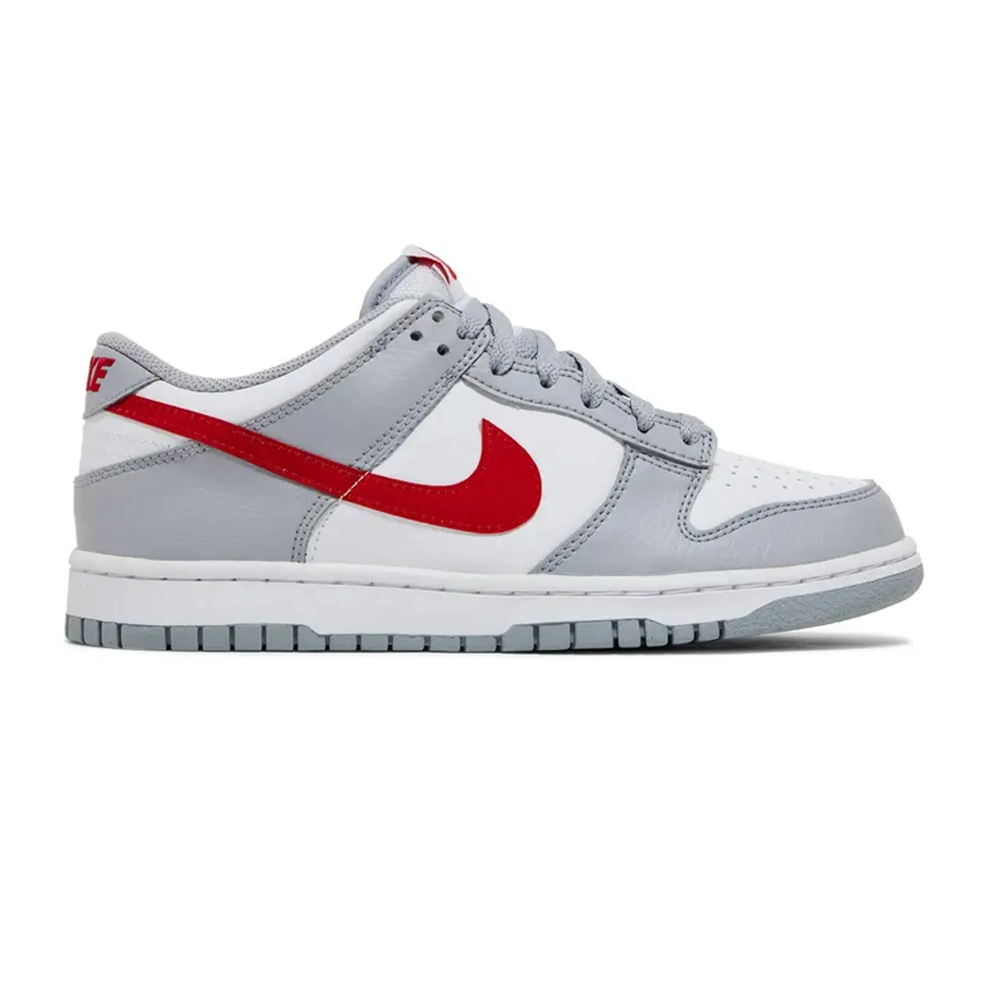 Nike Dunk Low 'White Grey Red' GS (2022) Cool Mesh Pressure Distribution Nodes