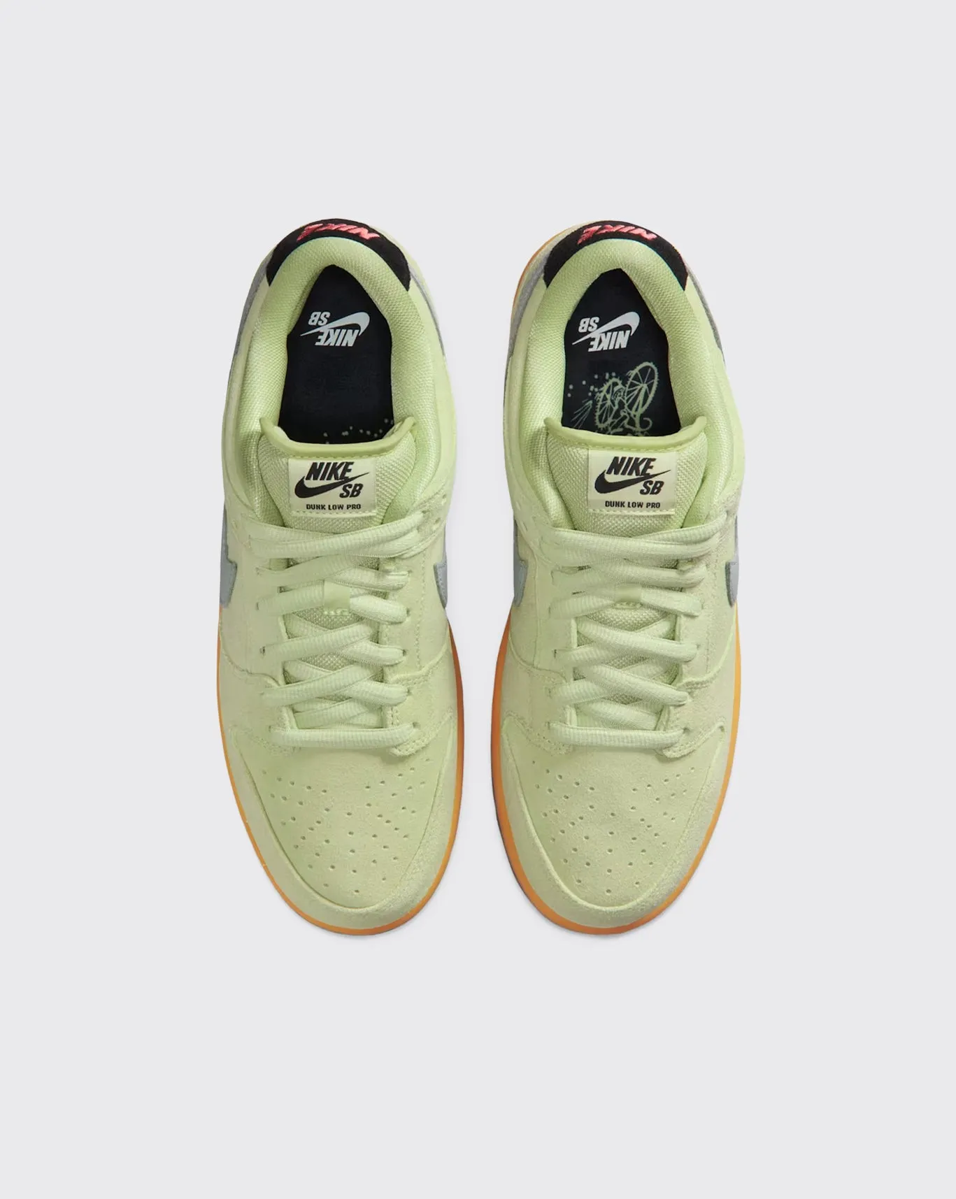 Pure Movement Minimal Stitch Nike SB Dunk Low Pro Verdugo Mountain Shoe - Liquid Lime