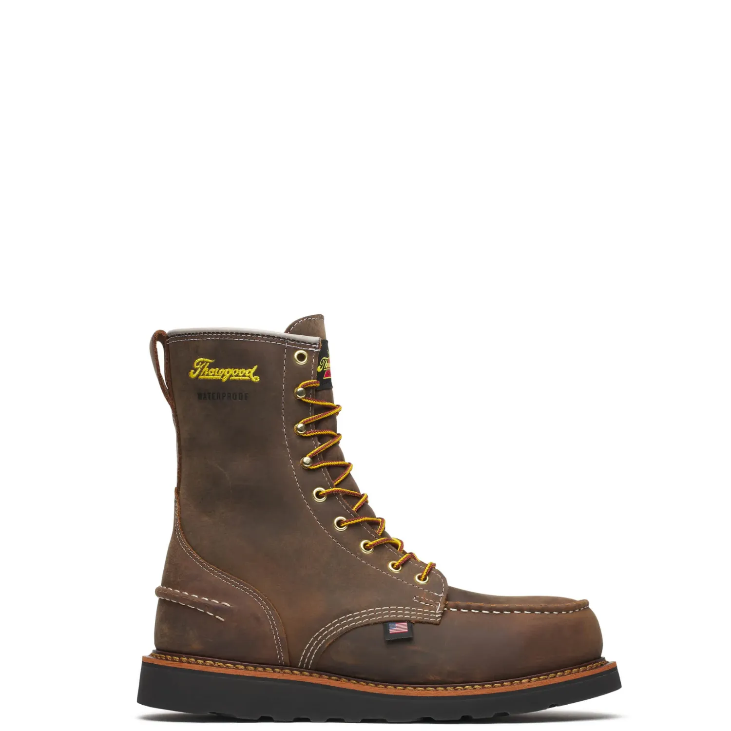 Thorogood Men's 1957 Series Wedge 8" Waterproof Moc Toe Steel Toe Boot Everyday Use