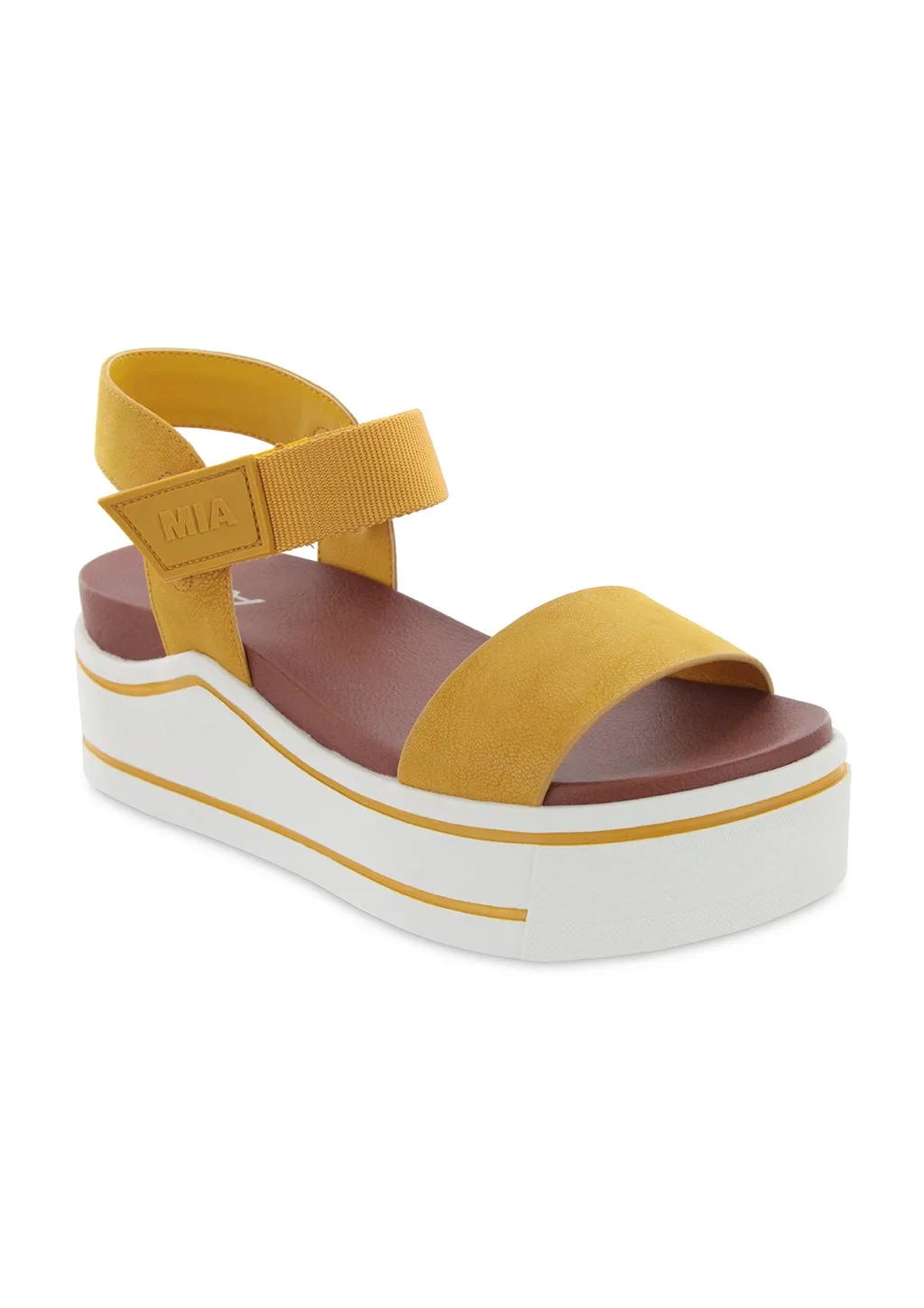 Molded Arch Contour Summer Flip-flops ODELIA - MUSTARD