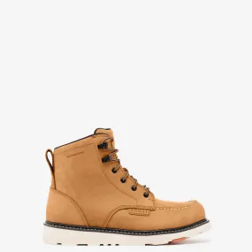 Comfortable Cushions Low Arch BRUNT Men's Marin 6" Waterproof Moc Toe Work Boot