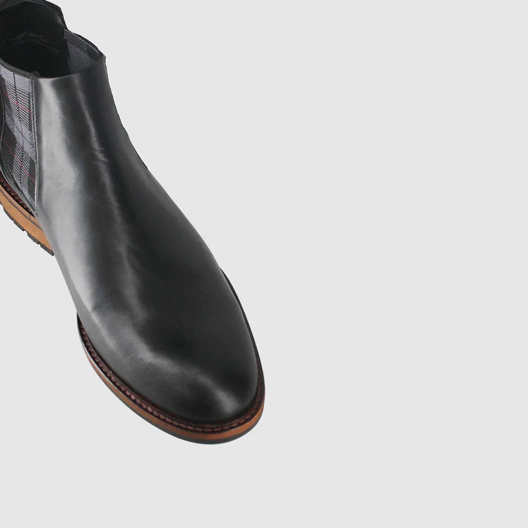 Faraday Chelsea Boots Black Modern Utility Adjustable