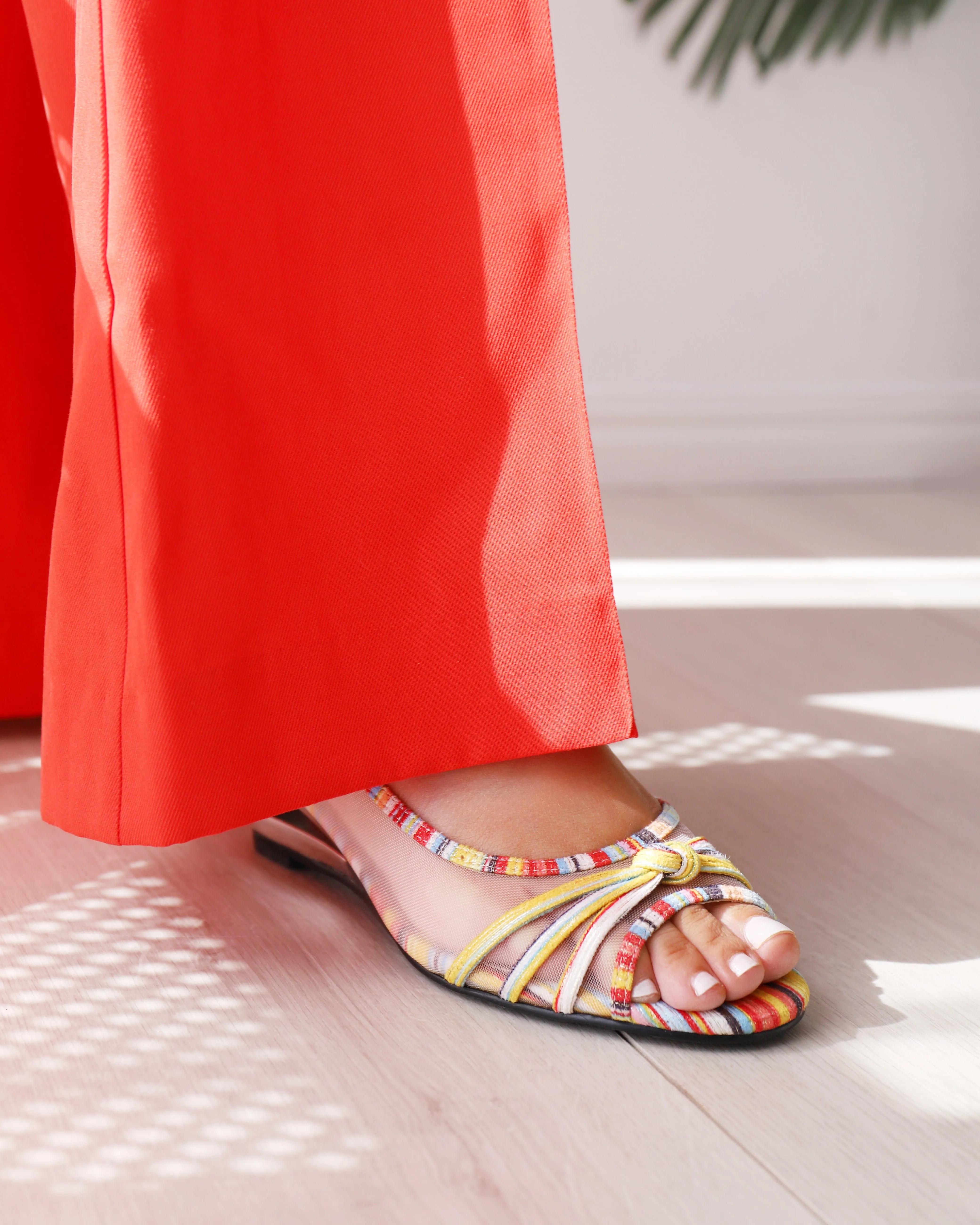 EDITH Yellow Multi Foot Support Trendy Outdoor Shoes