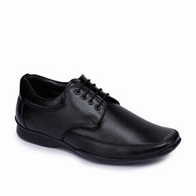 Fortune (Black) Classic Oxford Shoes For Men HOL-20 By Liberty Reinforced toe Lasting Durability