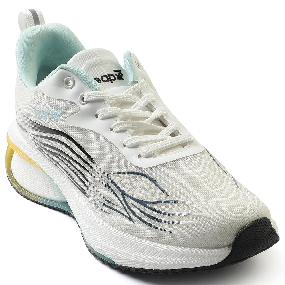 road running shoe elements floral running gear Leap7x White Sports Lacing Running Shoes For Men MOSCOW-2 By Liberty