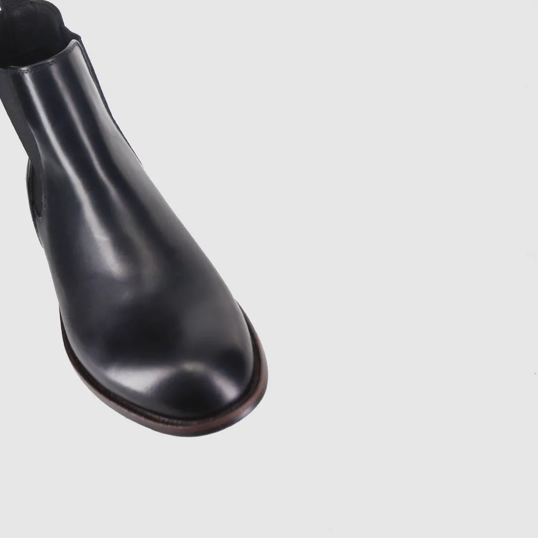 Plymouth Chelsea Boots Black Feather Light Cold Weather Commuter Adjustable Gusset Design