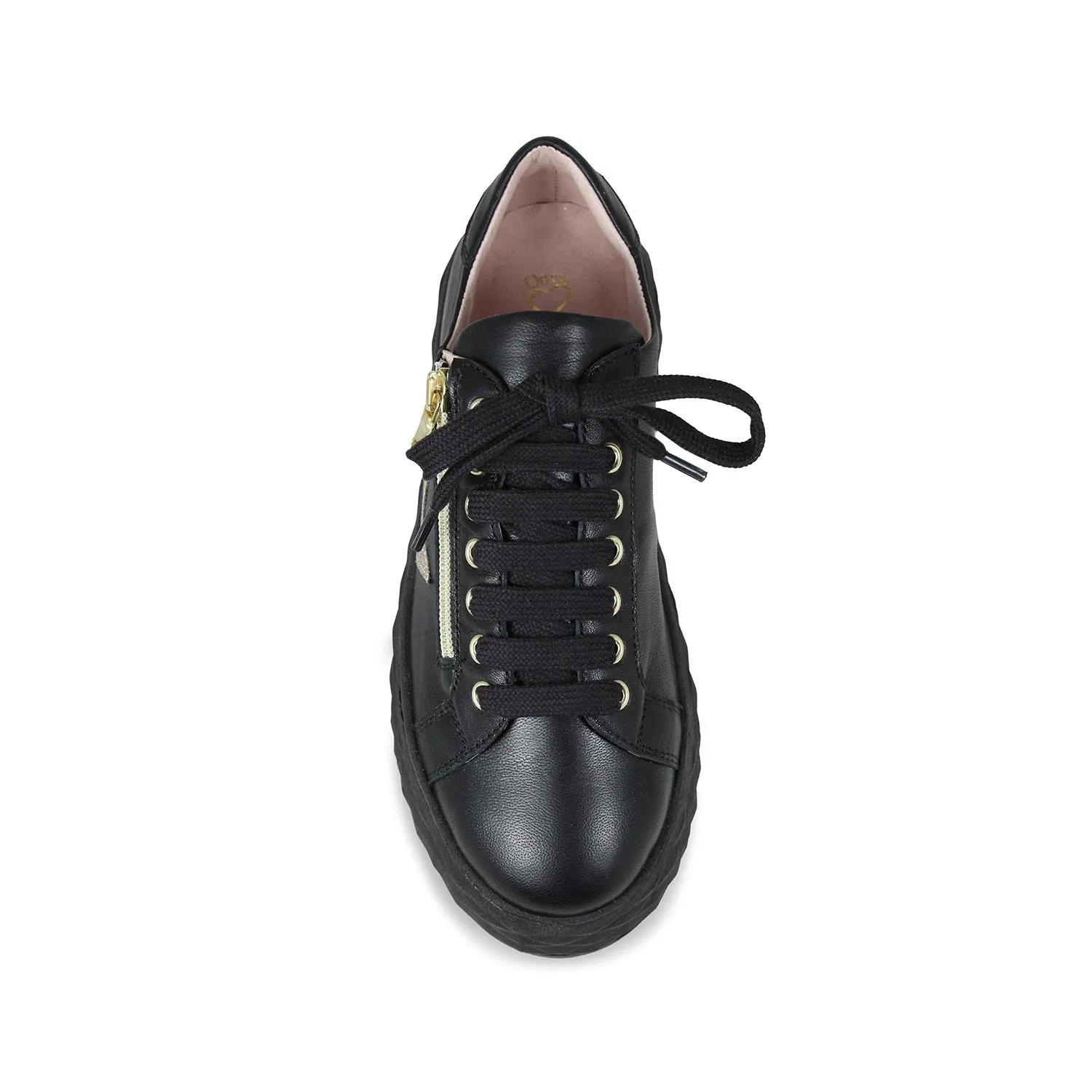 Easy Run Dirt Guard Porto Star: Black Leather & Glitter