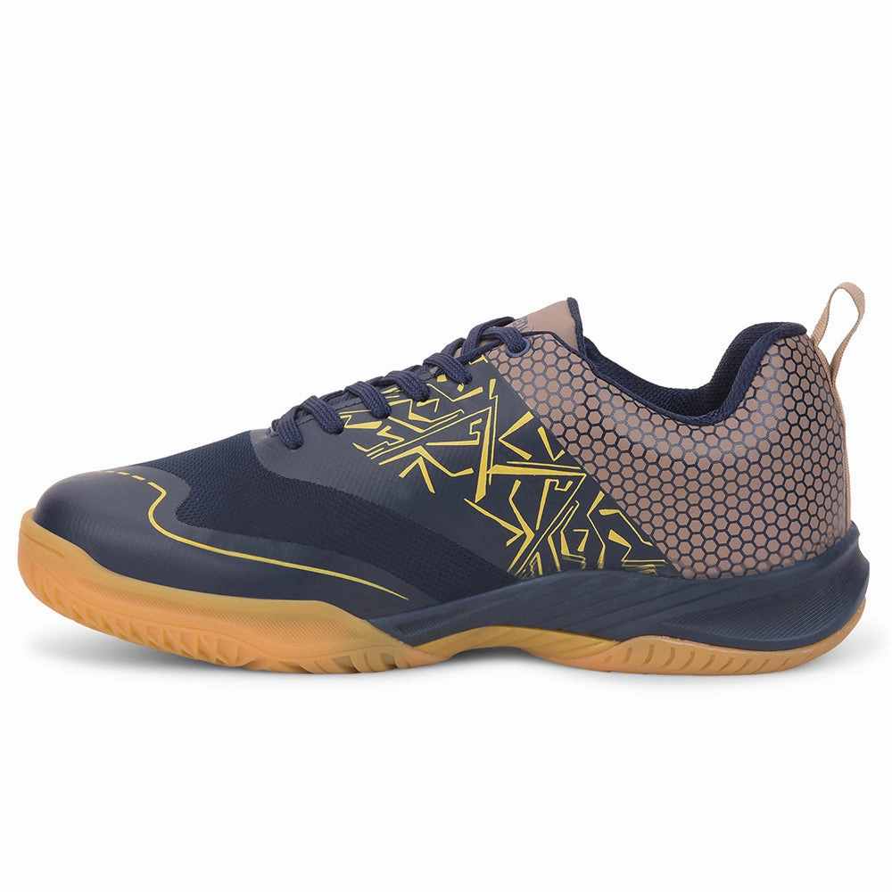 Ultra Responsive Cushioning FREEDOM Navy Blue Sports Non-Marking Paddle/Pickleball & Badminton Shoes For Men UNESKO By Liberty