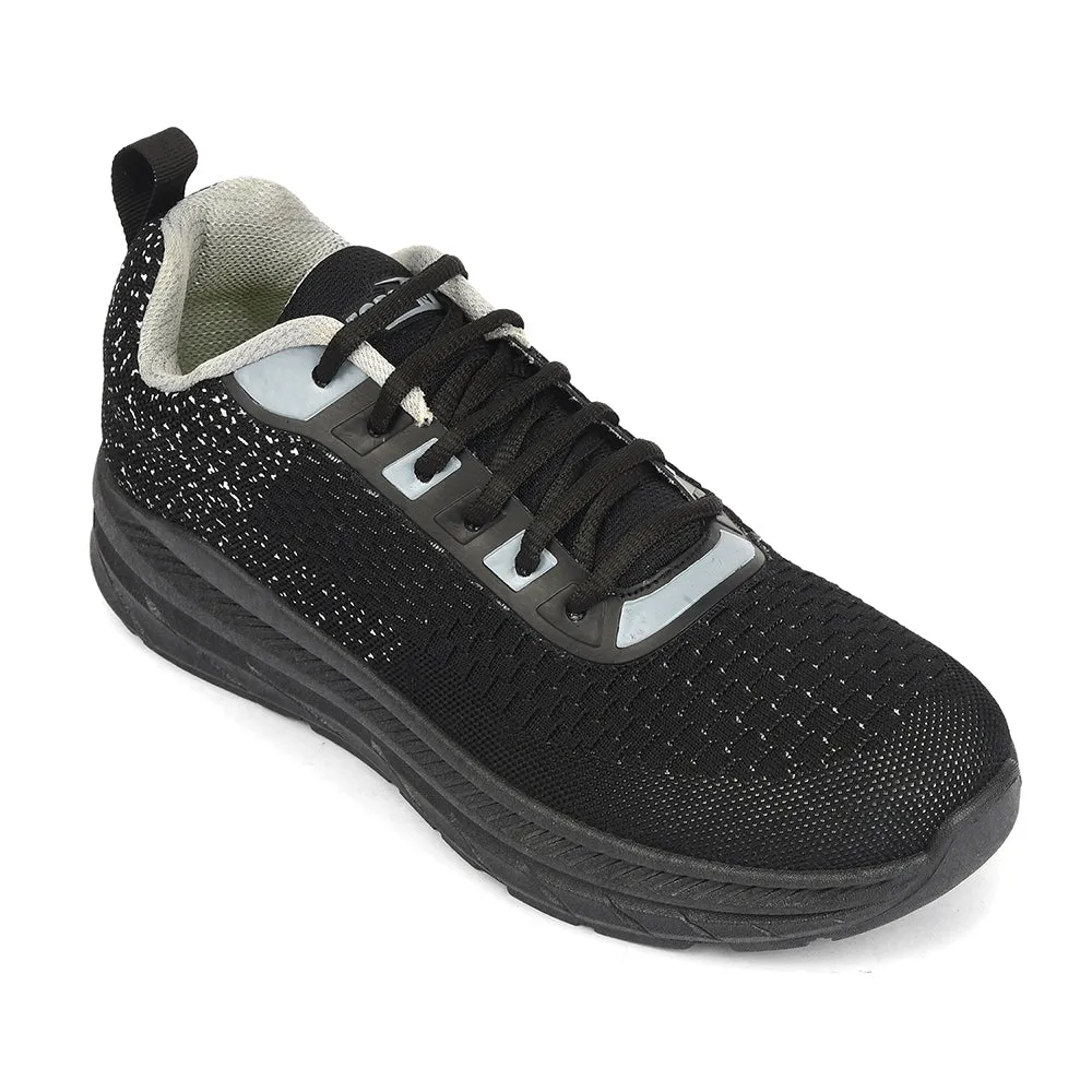 Force 10 Black Sports Lacing Running Shoes For Men MATCHER-3E By Liberty running in a half - marathon shoes Unique