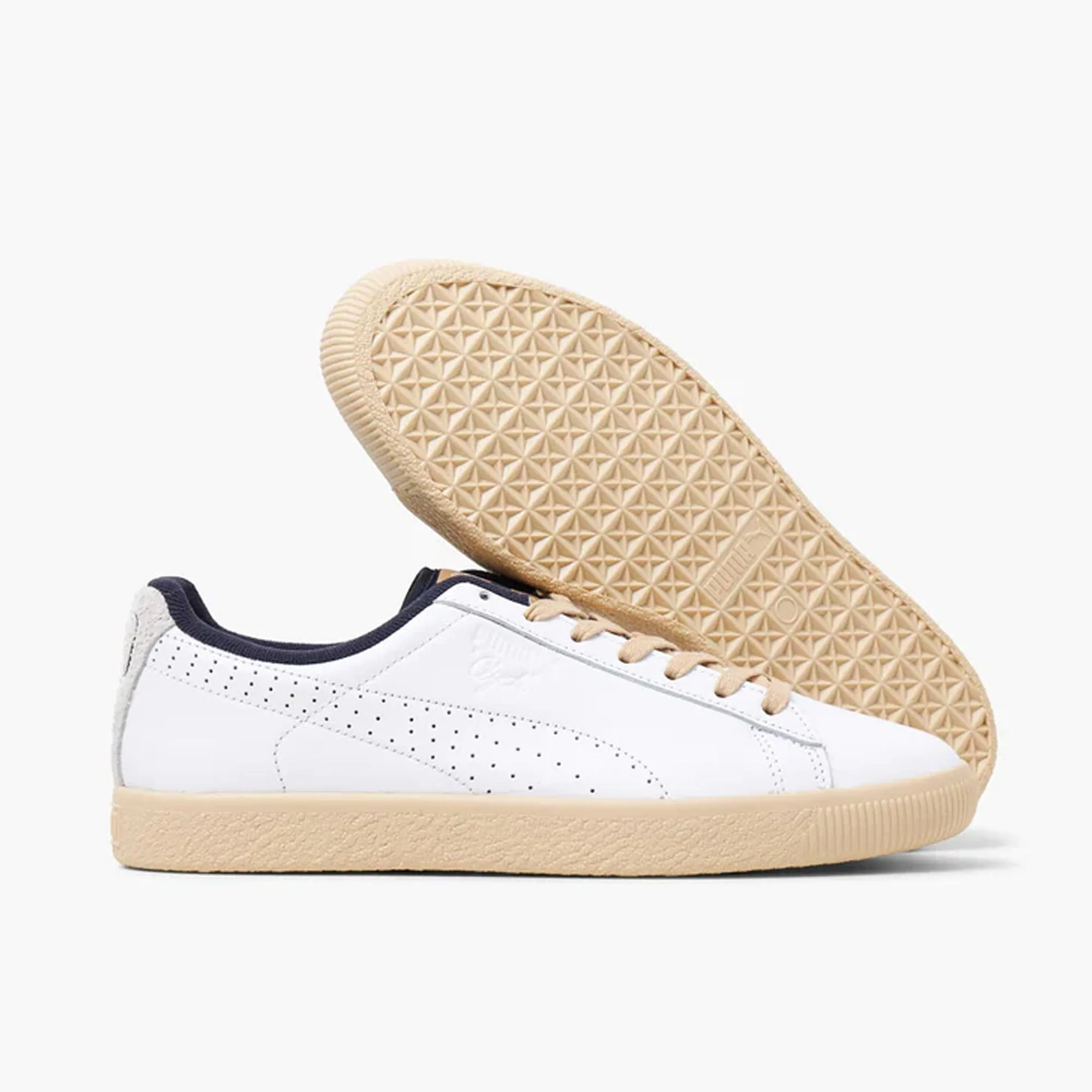 Puma Clyde Baseline / White Stay Fresh Lined interior