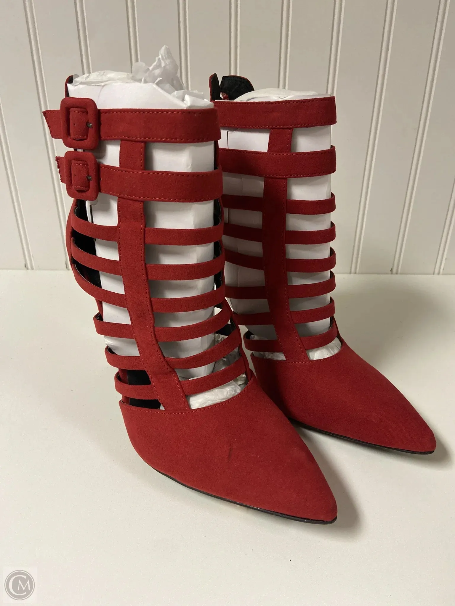 Shoes Heels Stiletto By Guess In Red, Size: 11 Party Ready All Season Use