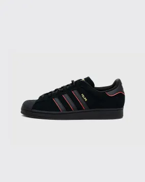 Relaxed Motion Stylish Appeal Adidas Superstar ADV x Felipe Gustavo Shoe - Black/Scarlet/Gold