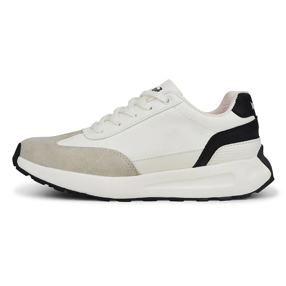 Leap7x White Sports Lacing Running Shoes For Women NIXY-1E By Liberty cross - trainer