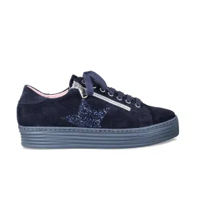 Star: Navy Suede & Glitz Light Arch Textile Upper