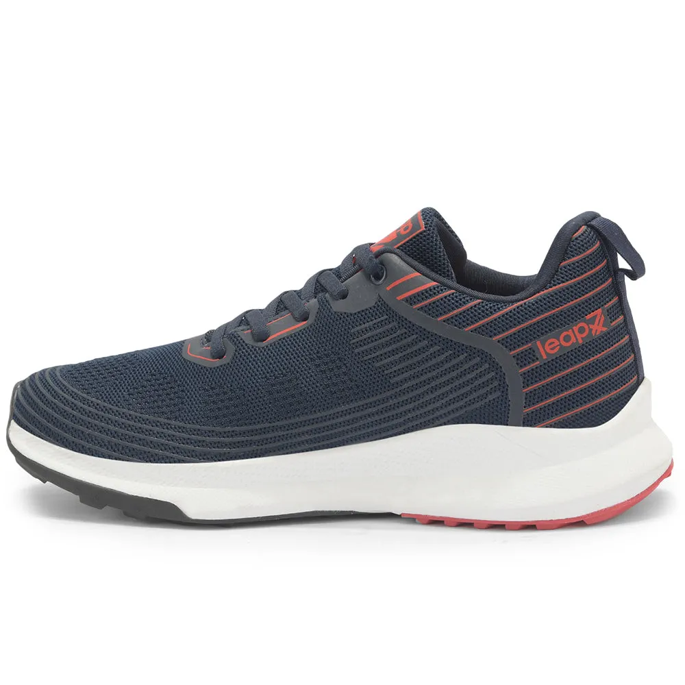 Leap7x By Liberty Men RW-12 N.Blue Sports Lacing Shoes Shock Absorbing Plate running - club