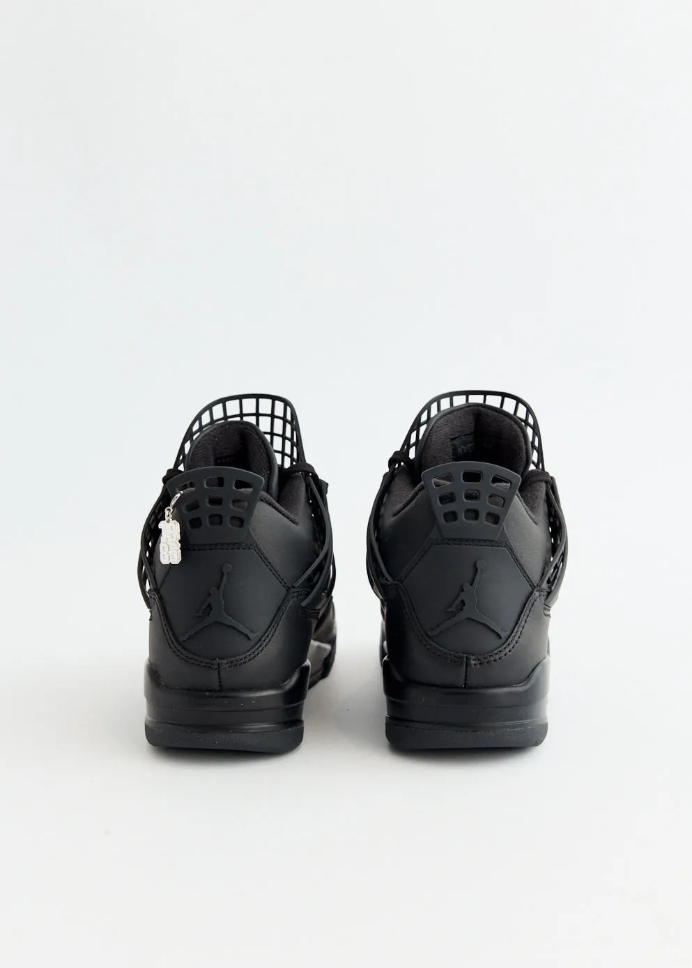 Women's Air Jordan 4 Net 'Black' Sneakers Minimalist Aesthetic