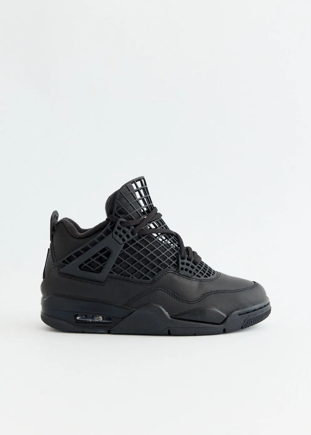 Women's Air Jordan 4 Net 'Black' Sneakers Off Duty Fast Lifestyle