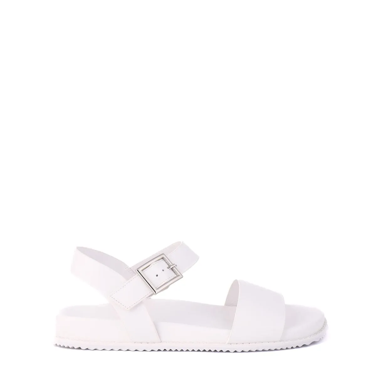Comfortable Travel Sandals rubber RANAIS White