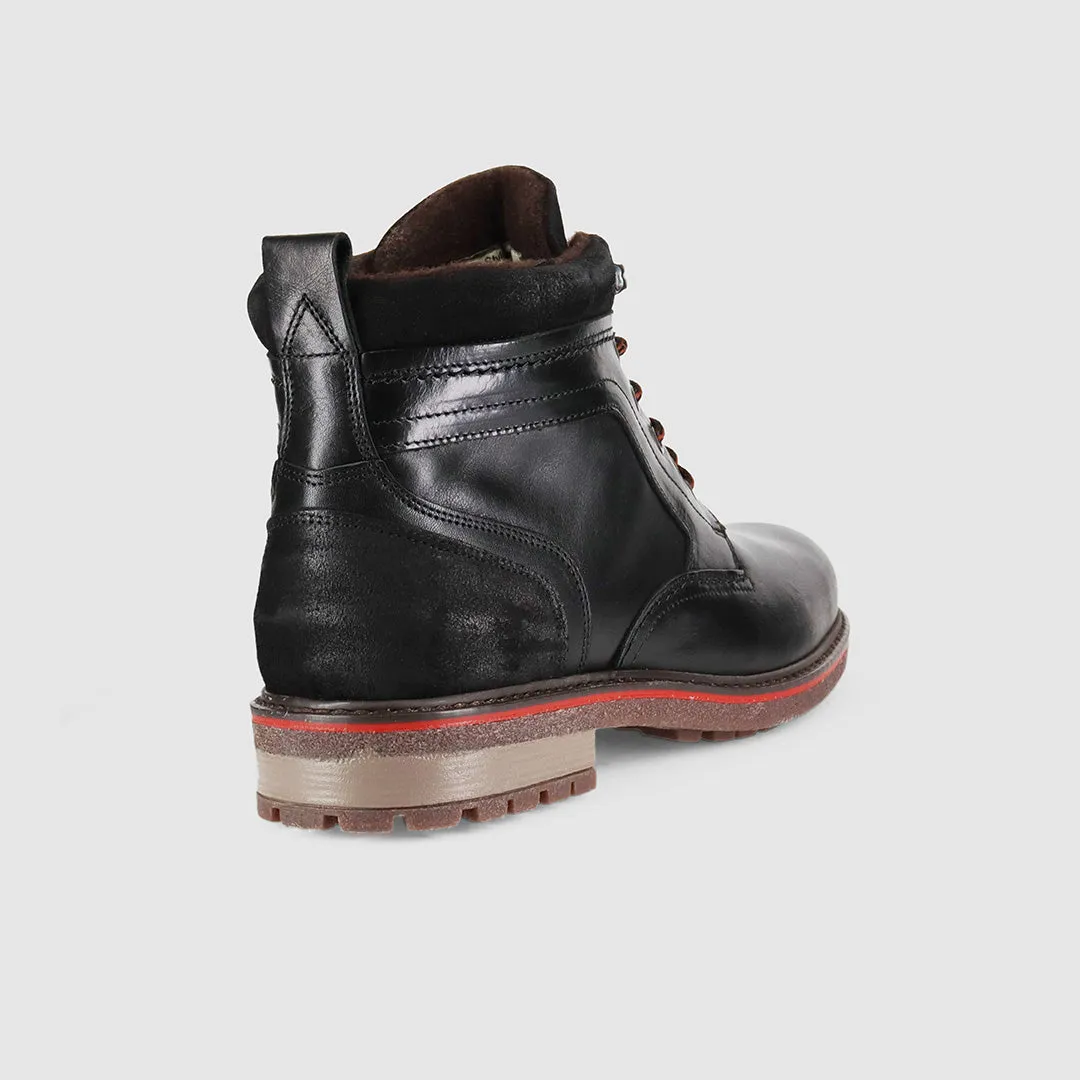 Redback Lace Up Boots Black ArchSupport