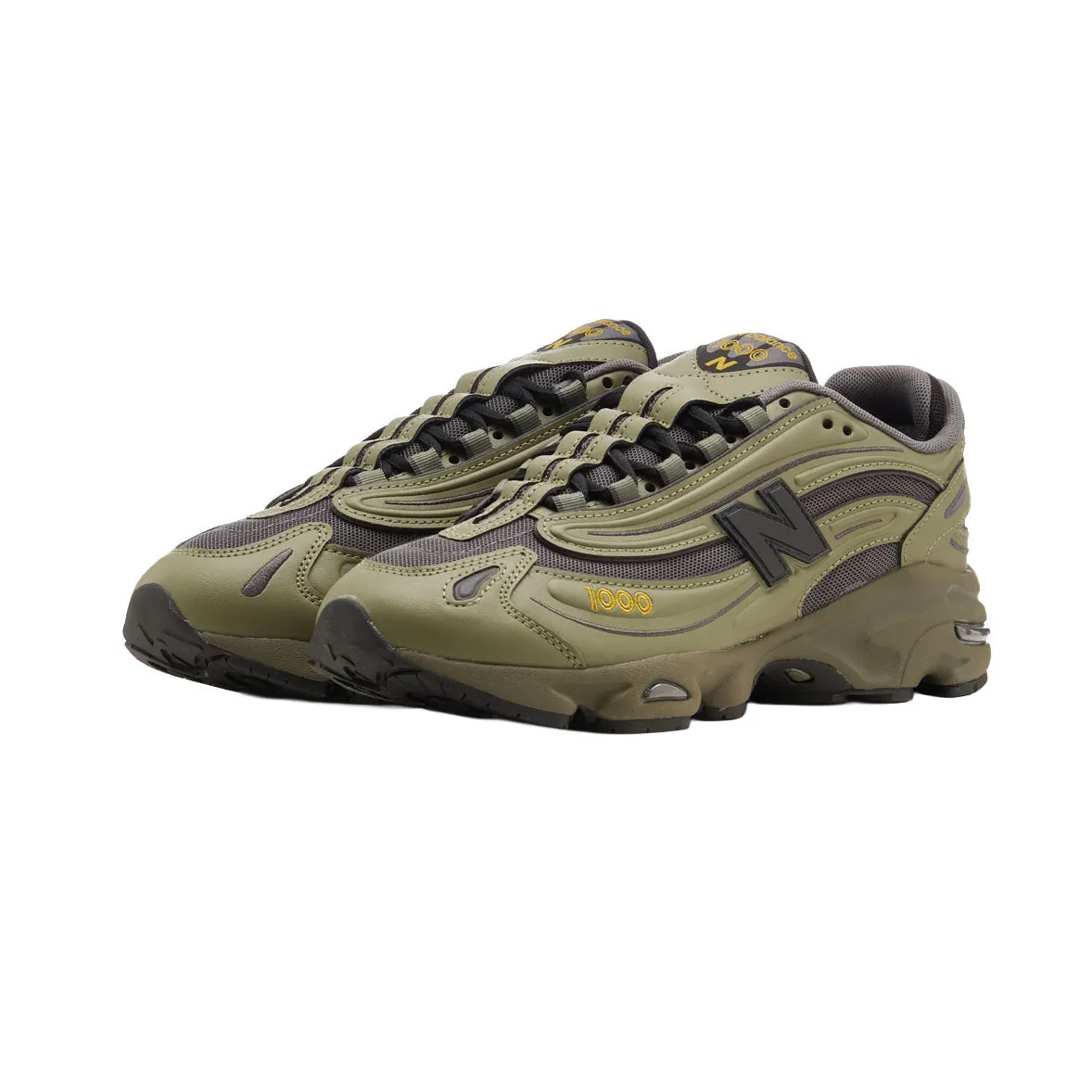 Tenis Hombre New Balance 1000 Dark Olive aerodynamic - feature shoes