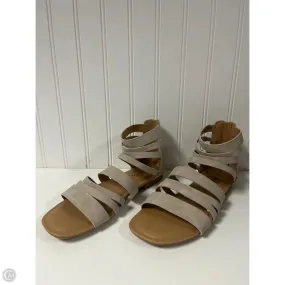 Sandals Flats By Wonderly In Taupe, Size: 8 Chill Day Comfort Cushioning