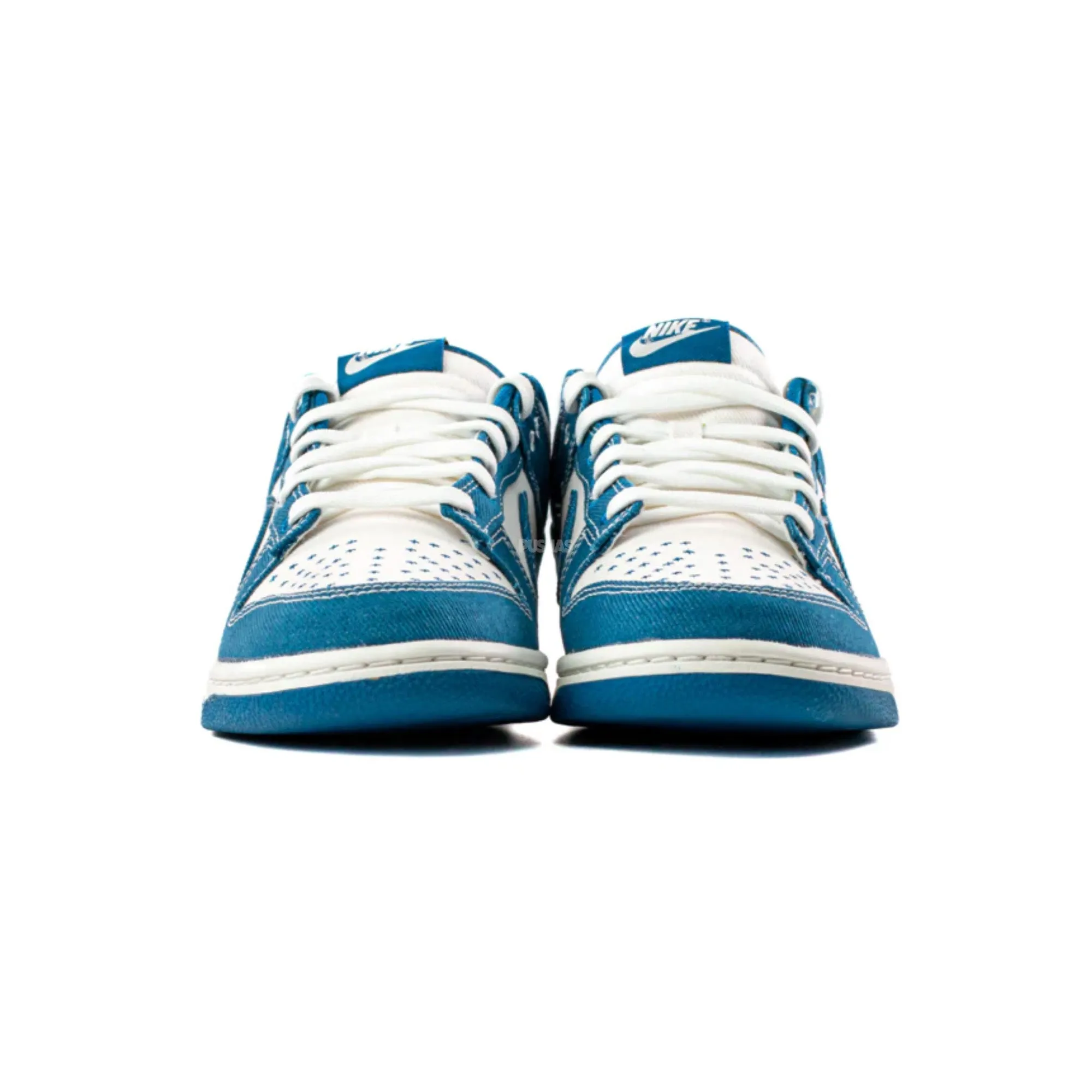 Elastic Closure Dunk Low 'Industrial Blue Sashiko' (2023)
