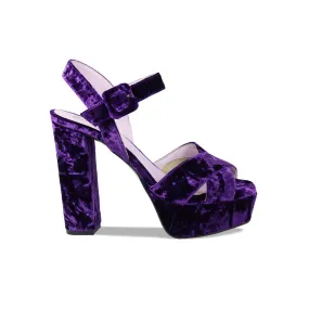 Comfort Heel Outdoor Use Remy: Luxe Purple Velvet