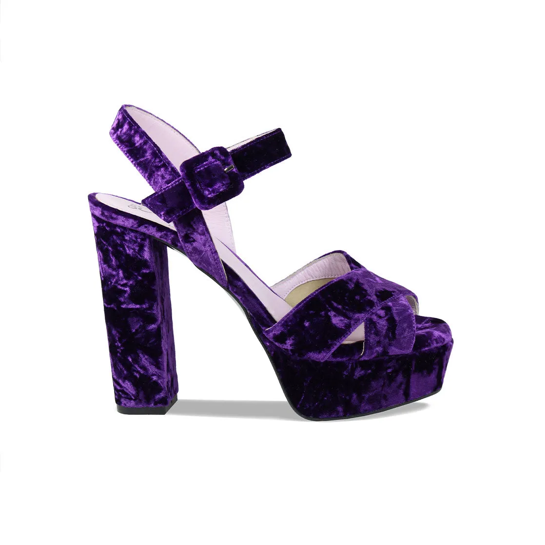 Comfort Heel Outdoor Use Remy: Luxe Purple Velvet