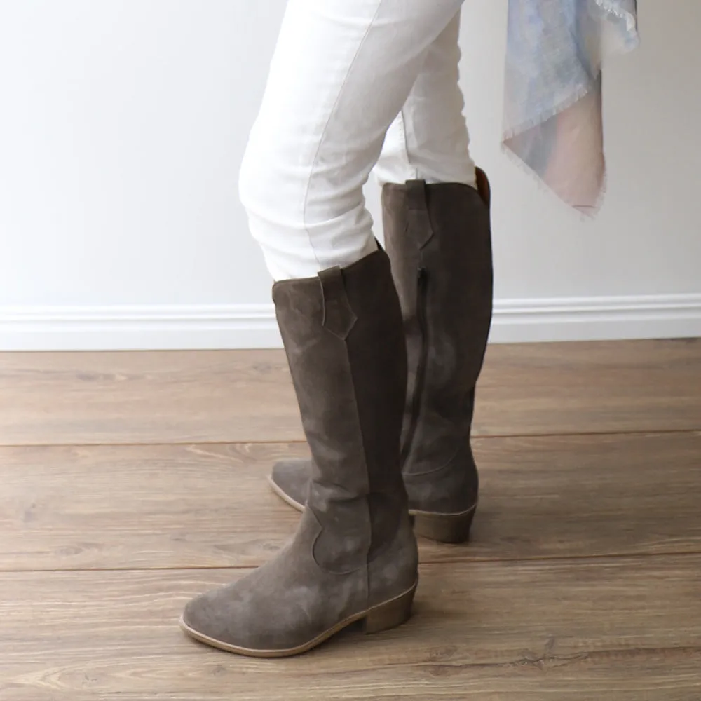 RIPLEY Dark Taupe Suede Padded Interior Weekend Wanderer