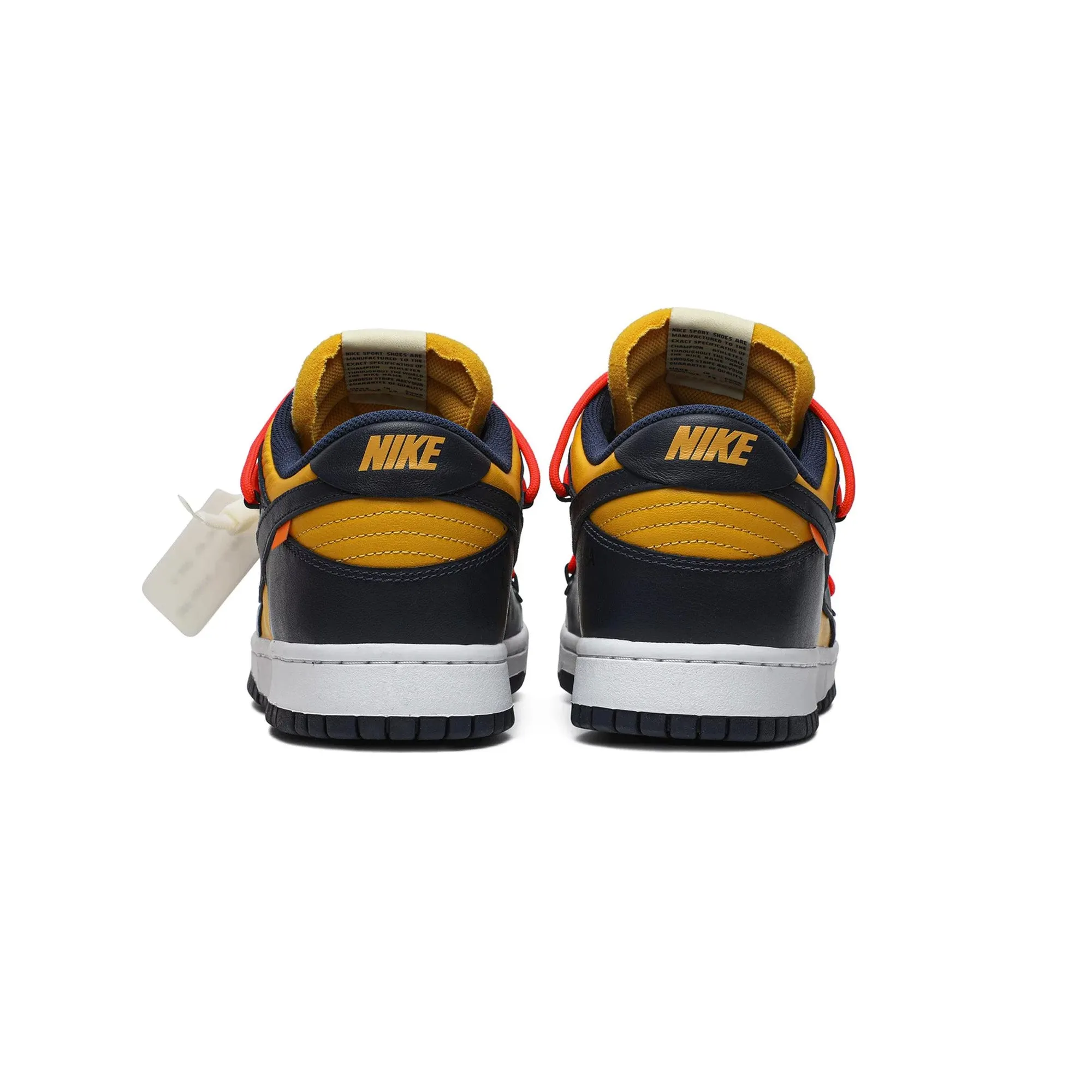 Zero drop Dunk Low x Off-White - University Gold Midnight Navy (New)