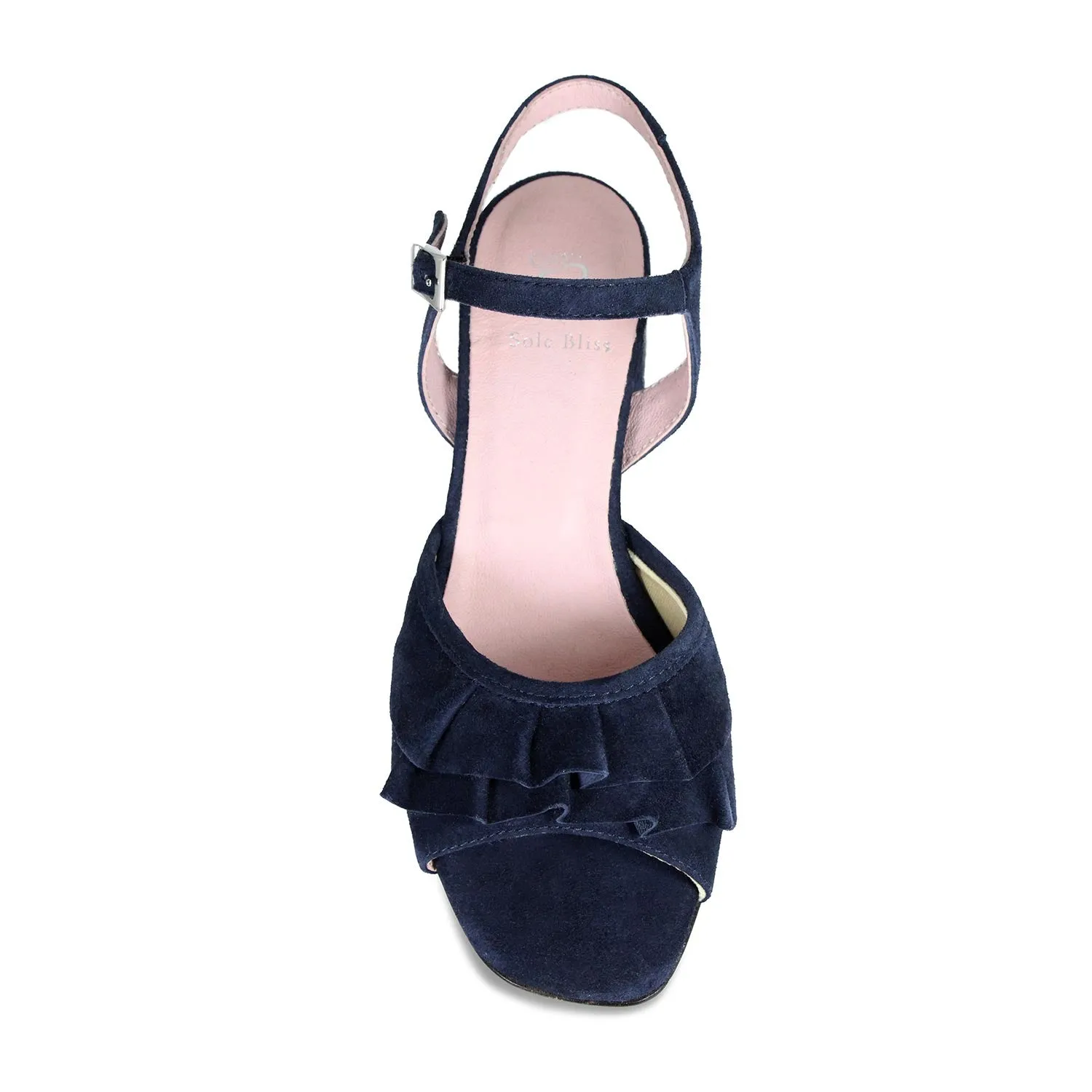 Family Out Wood Jog Sadie: Navy Suede